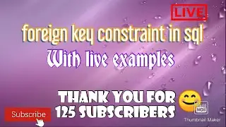 foreign key in SQL👆//what is foreign key constraint? and what is referential integrity constraint?