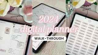 2024 Digital Essential Planner Walk-Through 🩷🪩🌷 | GoodNotes 6 Setup Guide on iPad