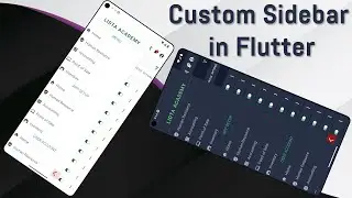 How to Create custom sidebar in flutter.