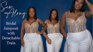 Making a Bridal Jumpsuit with Detachable Train