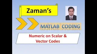 MATLAB: Numeric on Scalar & Vector Codes