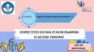 TUGAS RUANG KOLABORASI KELOMPOK MODUL 1.1. - Konteks Sosio-Kultural Ki Hajar Dewantara di  Banyumas