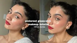 pinterest glass-skin makeup with matte products!