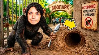 Я СТАЛ ОБЕЗЬЯНОЙ И СБЕЖАЛ ИЗ ЗООПАРКА В РОБЛОКС 🐵🚨