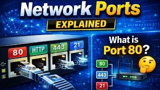 What is a Port? | Port 80, 443, 22, 21 Explained Clearly 🔥 (Networking Basics)