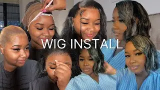 HOW TO APPLY A LACE FRONTAL WIG TUTORIAL FOR BLACK GIRLS | BEACH WAVES HIGHLIGHT BOB | Kathy Odisse