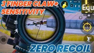 PUBG MOBILE Three finger claw setting | Zero Recoil sensitivity with M416+ 6x | Control Recoil PUBG