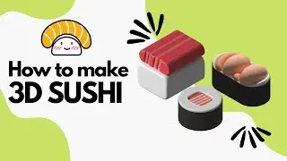 HOW TO MAKE 3D SUSHI IN SECONDS IN ADOBE ILLUSTRATOR