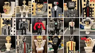 All LEGO SKIBIDI TOILET creatures | DaFuq!?Boom!’s Creepy Epic City Special Video!