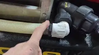 Hose clamp installation tips.  Power wash plumbing.