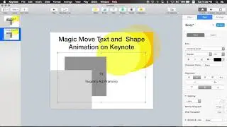 Magic Move and Anagram Animation on Keynote