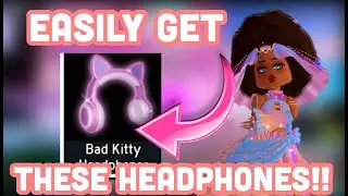 HOW TO EASILY GET THE BAD KITTY HEADPHONES ACESSORY!! EASY VISUAL GUIDE!! Royale High