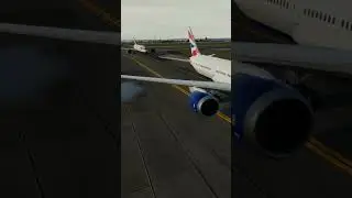 Boeing 787 British Airways Taxing to Gate On Vatsim 