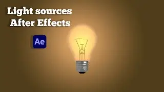 How to add 4 types of light sources in After Effects - tutorial