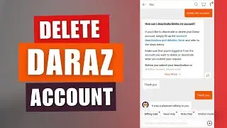 How To Delete Daraz Account Permanently | Daraz Account Kaise Delete Krain? | 2024