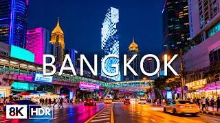 Bangkok 2026 8K 🇹🇭 Opulent Asian Metropolis, Majestic Wat Arun & High-Tech Glass Skyscrapers