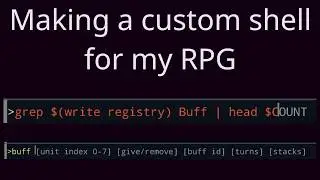 I added a debug console to my RPG