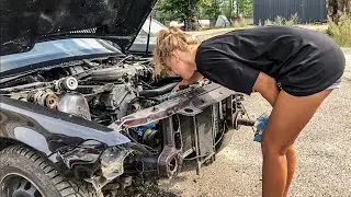 BMW E36 M43 water pump replacement. Complete E36 headlight disassembly.