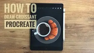 How to draw croissant with Procreate