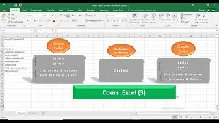 Formation Excel : #Cours_3 Méthodes de duplication et réplication #copier #couper #coller