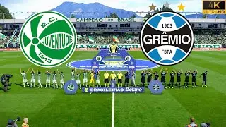 JUVENTUDE VS GRÊMIO | SEMIFINAL GAUCHÃO 2025 | PES 2021 4K FULL HD GAMEPLAY