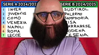 PREDICTION da 200IQ della SERIE A e SERIE B 2024/2025 + TIER LIST Kits