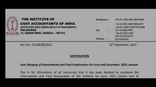🤓finally 🙏 CMA exam merged with December 2021 term