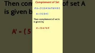 Complement of the Set
