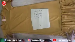 Membuat Pola Gamis Kerut Anak Anak