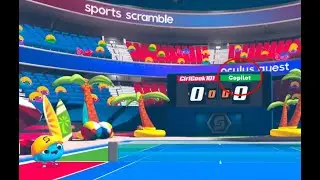 AI Tennis Match in VR (if Copilots had work-life balance)!