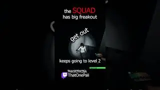 the SQUAD has big freak out during a ghost hunt... (Phasmophobia) #Shorts