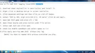 Fix lag issue in WWE 2K15(100% Working)