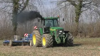 Grubbern/ John Deere 8410 + Köckerling Allrounder