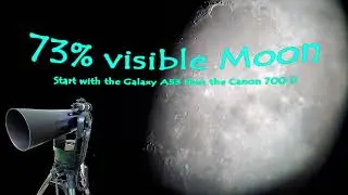 NEW, 73% Visible Moon🔭📱📷 🌓