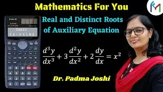 How to find roots of auxiliary equation in calculator | Differential equations casio fx 991ms  #1
