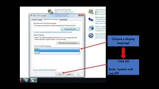 HOW TO CHANGE DISPLAY LANGUAGE (WINDOWS 7)