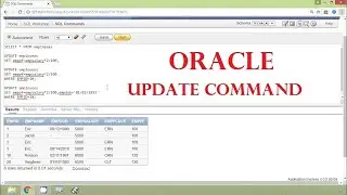 Update Set And Update With Select Command In Oracle/SQL