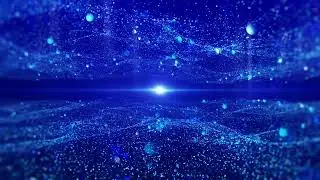 Blue Glittering Particles Animation Background 4K 60Frs | Visual Wonderland
