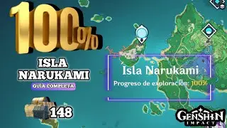 ISLA NARUKAMI 100% | Todos los cofres de INAZUMA 🫟 | Genshin Impact