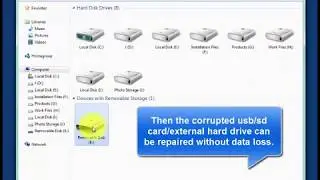 How to repair corrupted sd card usb external hard drive