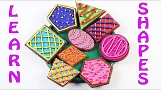 Learn Shapes Circle, Square, Triangle, Rectangle with Play Doh for Kids
