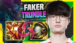 FAKER IS SO GOOD WITH TRUNDLE! - T1 Faker Plays Trundle Support vs Xerath! | Season 11
