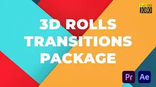 After Effects & Premiere Pro Template - Glance & Folding 3D Rolls Transitions - VideoHive Project