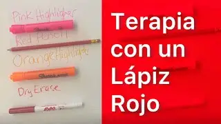 Terapia visual con lápiz rojo para ambliopía u ojo vago.