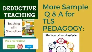 Sample Questions about TLS PEDAGOGY: Simulation, Blended Learning, Inquiry & Deductive Learning