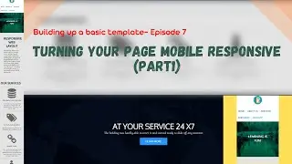Template with HTML and CSS| Making the Site Mobile Responsive- part1 | Responsive Web Design
