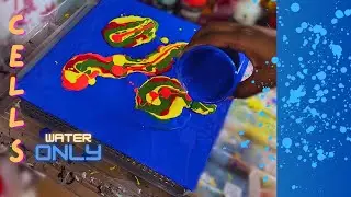Get Creative With Me: Making Cells Without Silicone In Fluid Art! Try This Dish Soap Hack! | # 4