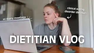 BUSY day in the life as a clinical dietitian | meetings, charting, easy meals