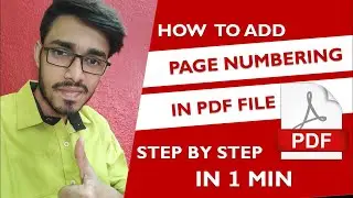 How To Add Page Numbers To Pdf