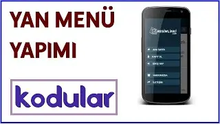 Kodular Yan Menü Ekleme (Side Menu)